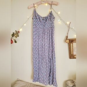 Pastel Floral Midi Milkmaid Dress. Aeropostale Medium But Fits Small